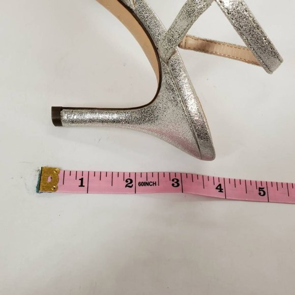 Nina Womens Amani Slingback Stiletto Heels Shoes Metallic Evening High Heel 6 M - Picture 7 of 10